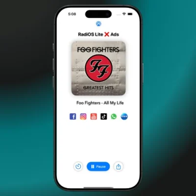 RadiOS Lite SwiftUI APP, Radio Stream, Swift Radio (Single Radio)