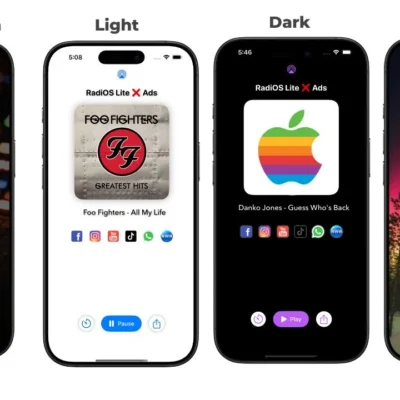 Alternative view of RadiOS Lite SwiftUI APP, Radio Stream, Swift Radio (Single Radio)